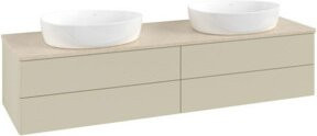 V&B Waschtischunterschrank Antao ohne Frontstruktur in Grau lackiert, B/T: 160 x 50 cm - Bild 1
