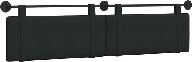 vidaXL Wandmontierte Hängematte in Schwarz mit Stoffbezug, B/H/T: 210 x 55 x 5 cm - Bild 1