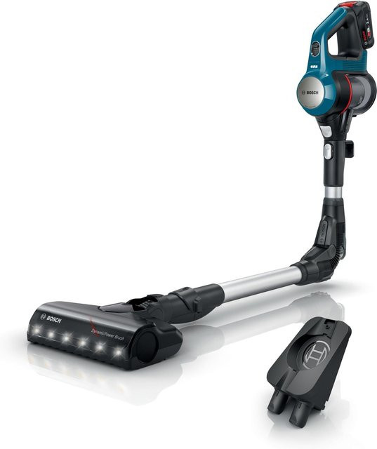 Bosch Unlimited 7 BSS71125AH Akku-Stielstaubsauger in Blau mit LED-Scheinwerfer und beutellosem System - Bild 1