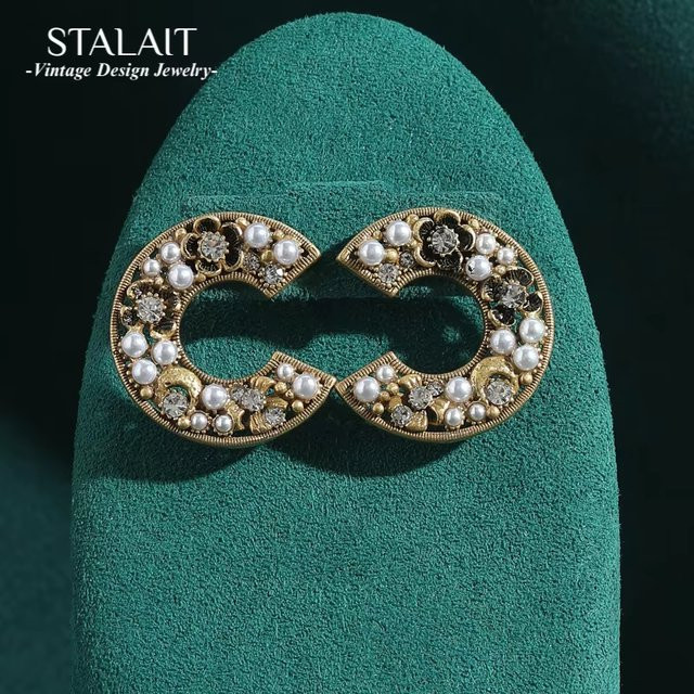 STALAIT Blumenohrringe, Perlen, Strass, Damen - Bild 1