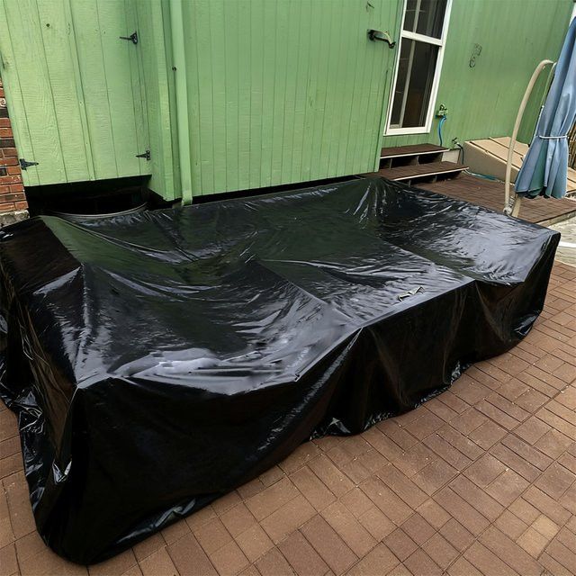 Regendichte und staubdichte PVC Outdoor Möbel Abdeckung für Gartenmöbel wie Tisch, Stuhl und Sofa zur ganzjährigen Nutzung - Bild 1