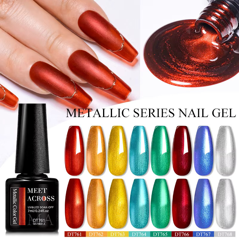 MEET ACROSS Gel-Nagellack, Metallic, Unisex - Bild 2