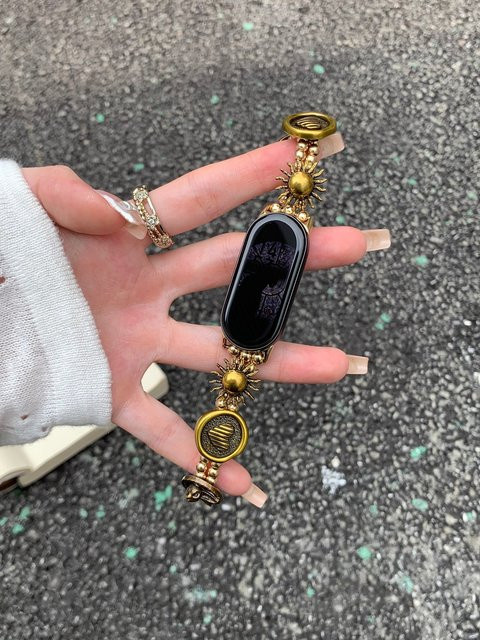 iwujiao Uhrenarmband Edelstahl, Gold, Unisex, Vintage - Bild 1