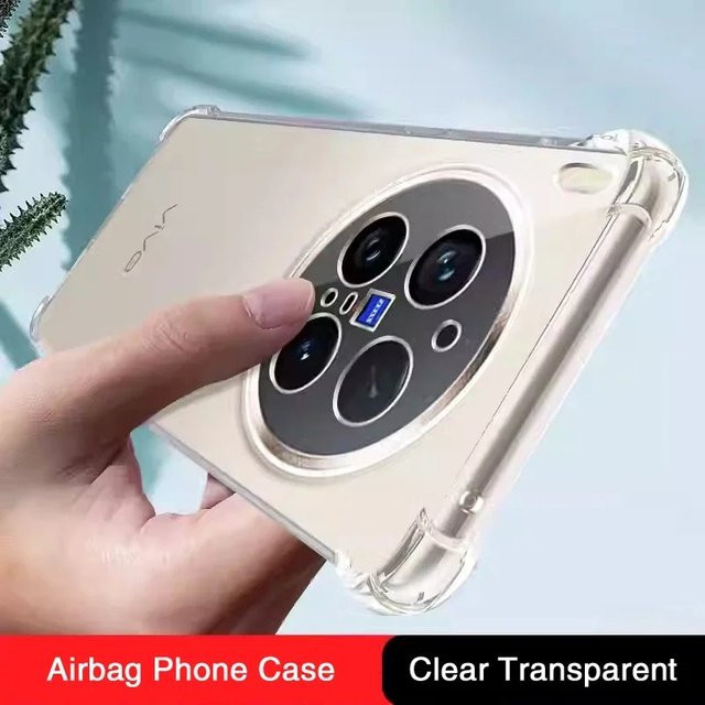Stoßfeste Silikonhülle für Vivo X300 Ultra X300S X300 FE 5G X200 Ultra X200 Pro Mini in Transparent - Bild 1