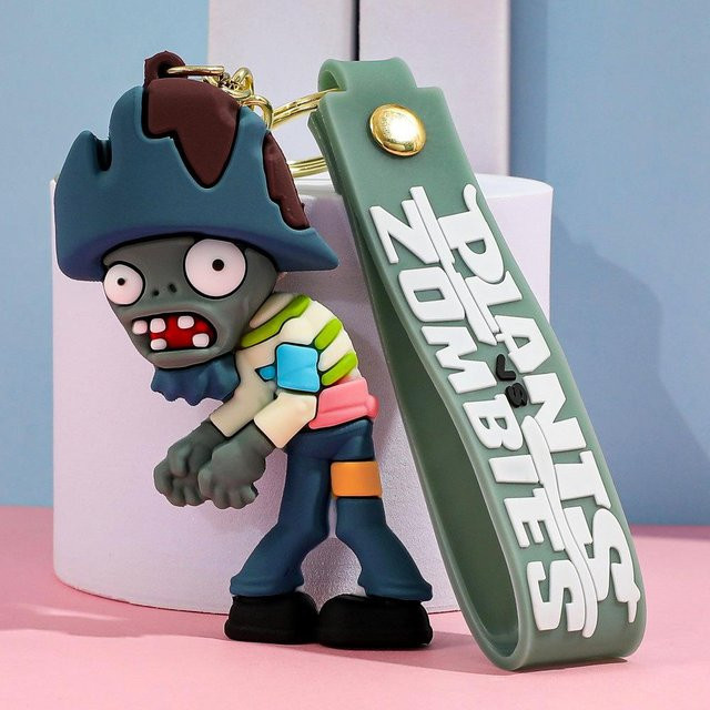 CHIC STUDIO Schlüsselanhänger Zombies Spiel Cartoon Figur, Unisex, gray - Bild 1