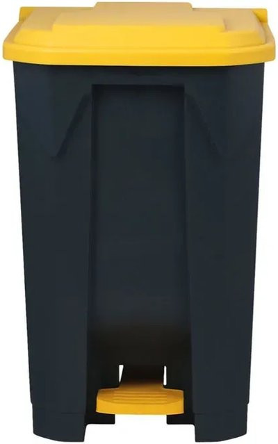 Karat Olaf Tretmülleimer mit Pedal, Gelb, 80 Liter - Bild 1