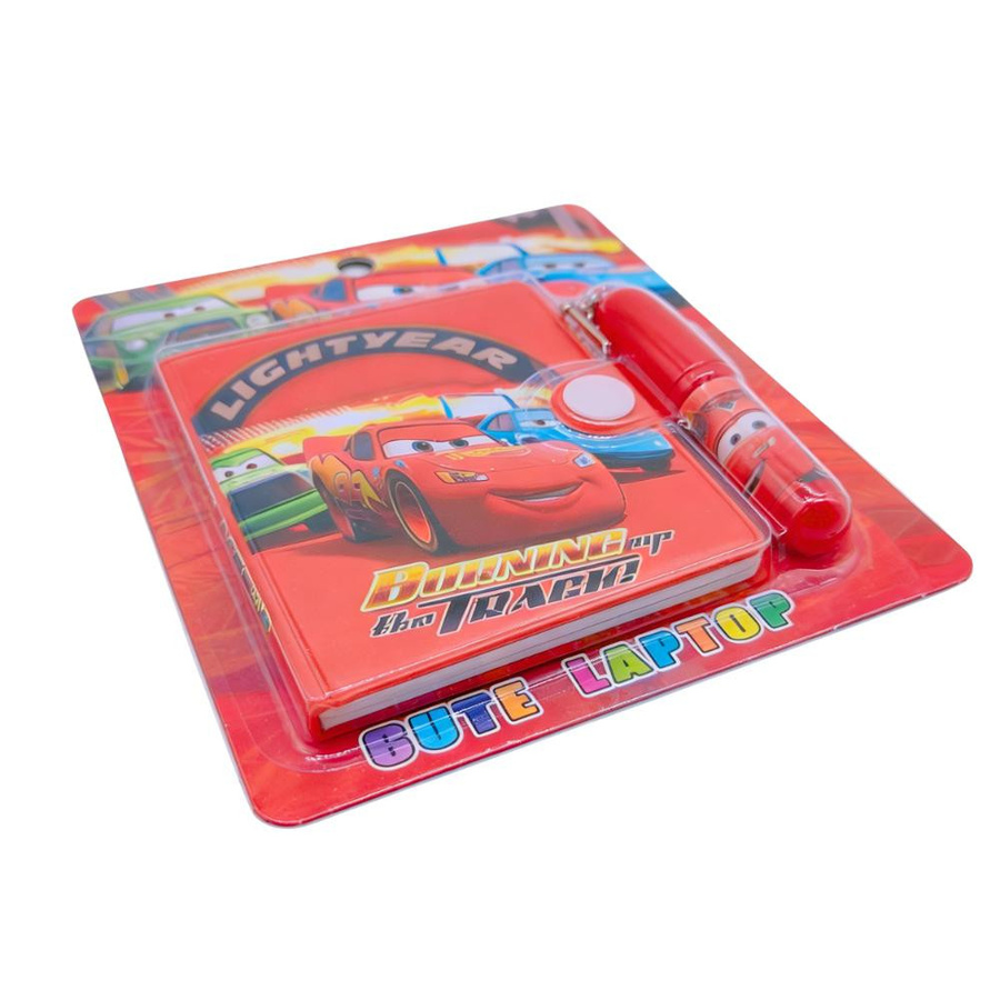 Pixar Cars Lightning McQueen Schreibwaren-Set mit Mini-Notizbuch und Stift für Kinder - Bild 3