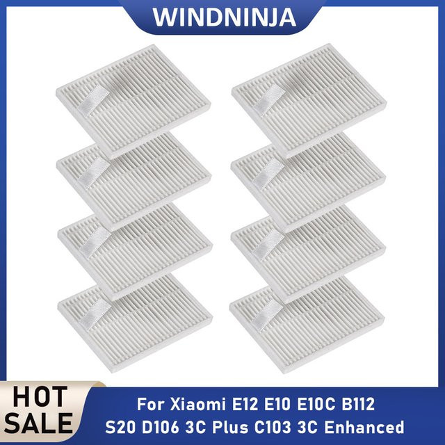 Xiaomi HEPA-Filterzubehör in Weiß für Roboterstaubsauger E12 E10 E10C B112 S20 D106 3C Plus C103 3C Enhanced Edition Ersatzteile - Bild 1