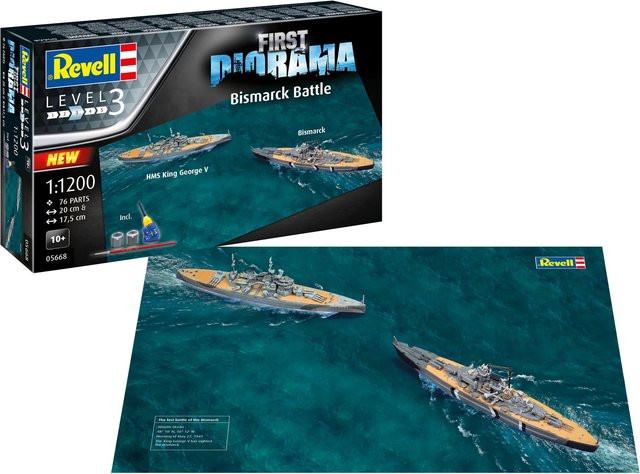 Revell First Diorama Set - Bismarck Battl, Fahrzeuge, ab 10 Jahren - Bild 1