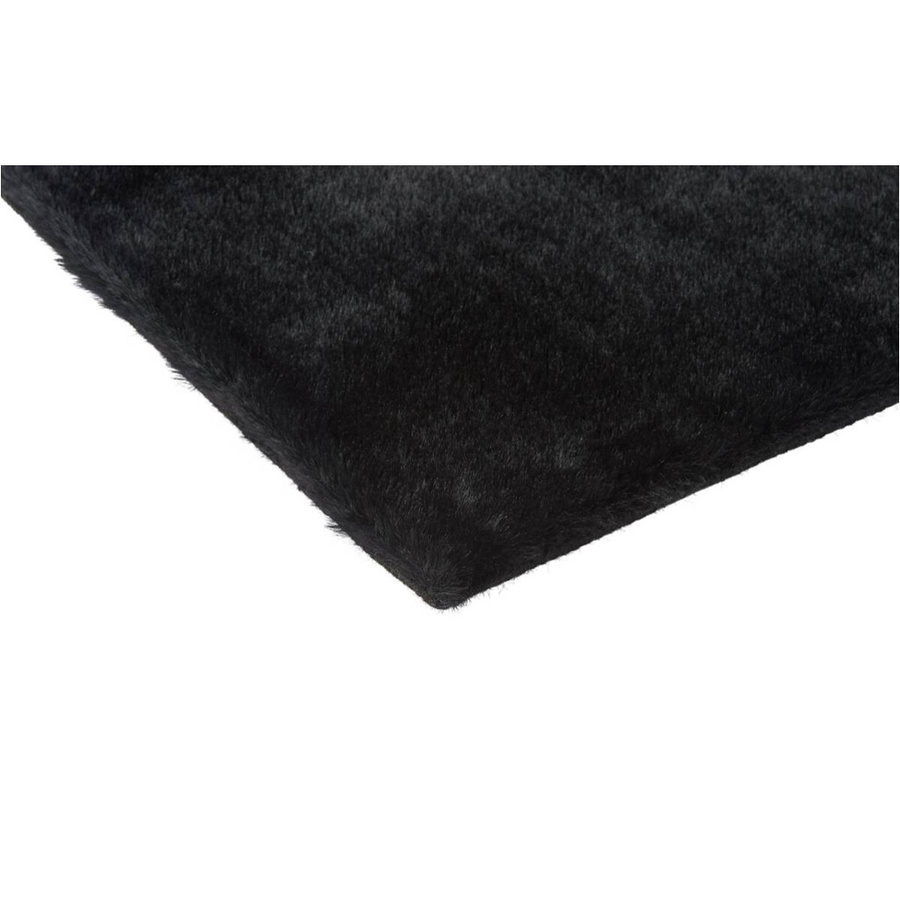 Teppich Buggy aus Fellimitat in Schwarz, B/L: 80 x 140 cm - Bild 3