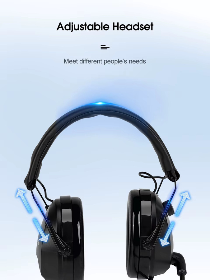 Retevis KM-Headset mit Rauschunterdrückung und drehbarem Galgenmikrofon in Schwarz für Baofeng UV-5R und Quansheng UV K5 UV K6 UV K58 Walkie Talkie - Bild 7