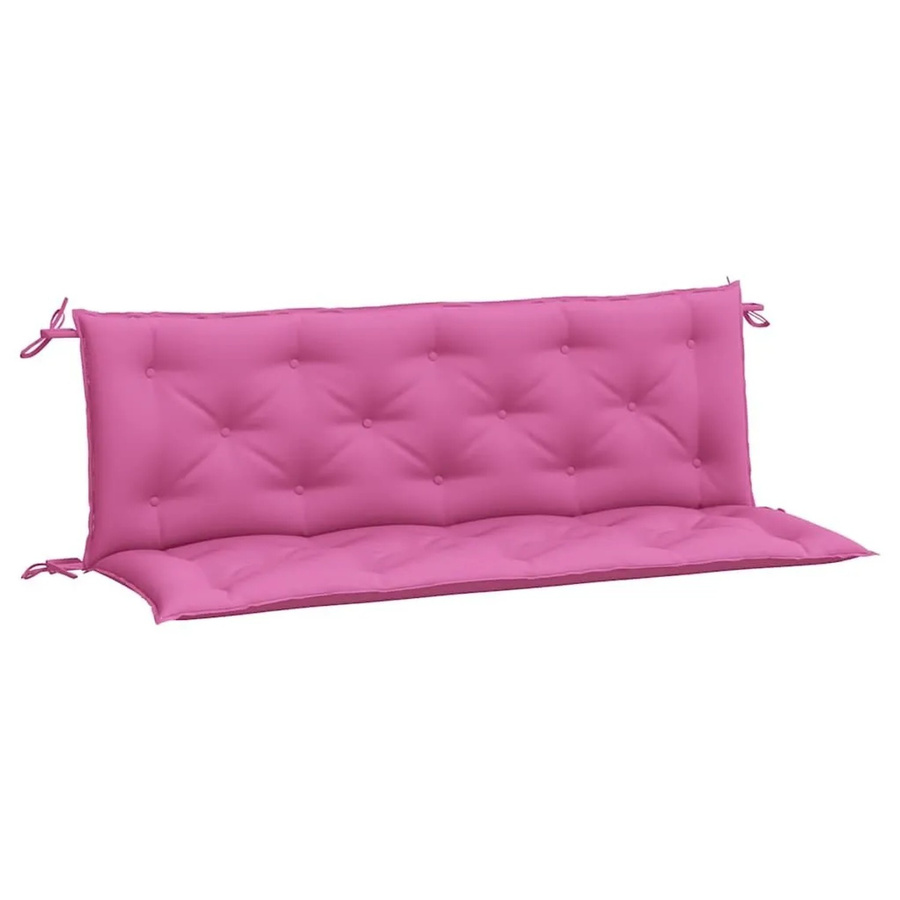 vidaXL Gartenbank-Auflagen 2er Set Rosa, UV-beständig und wasserabweisend, B/T/H: 150 x 50 x 7 cm - Bild 2