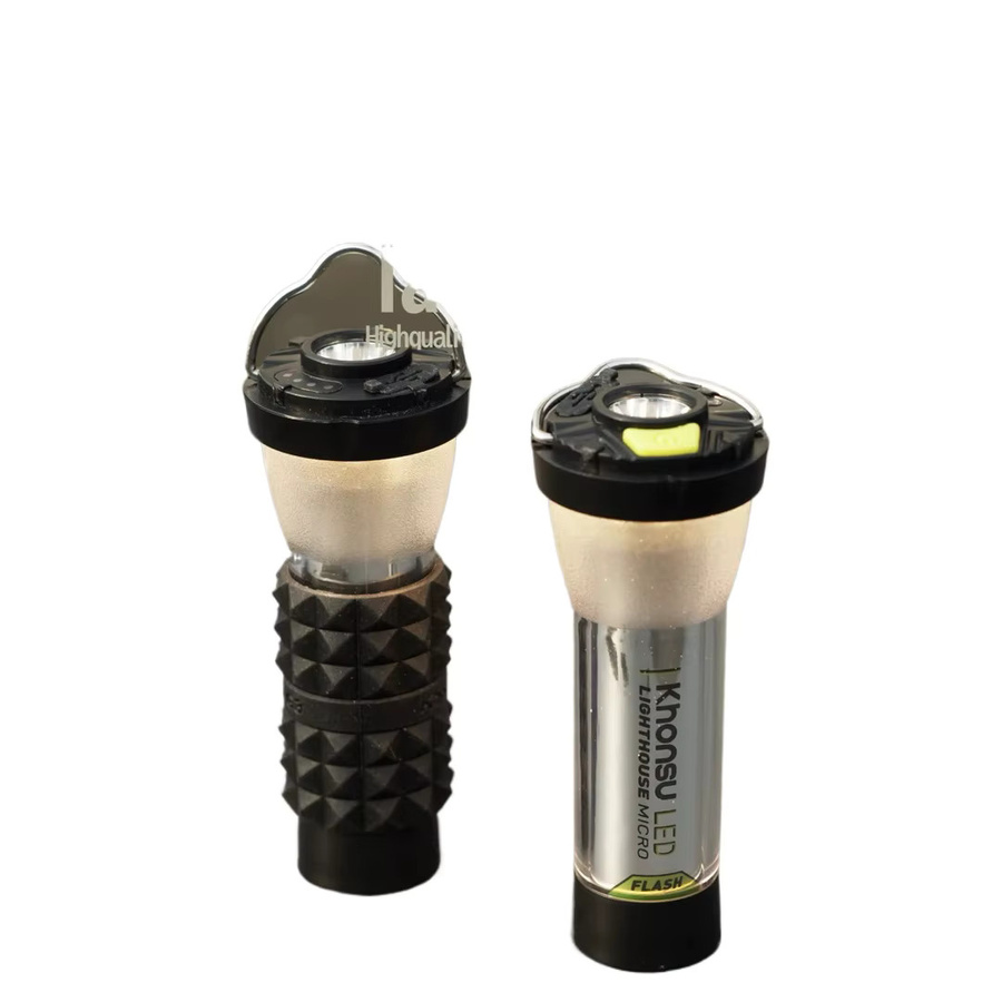 GZ Leuchtturm-Campinglampe mit LED und 3000mAh Akku in Schwarz - Bild 4