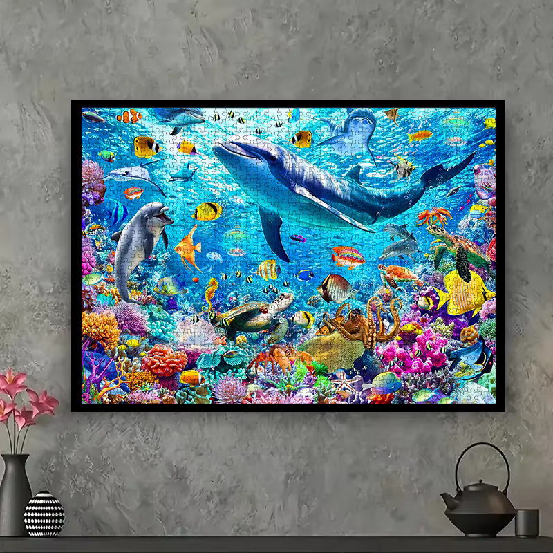 AZNM DIY-Papierpuzzle, Meeresleben, 1.000 Teile, ab 14 Jahre - Bild 5