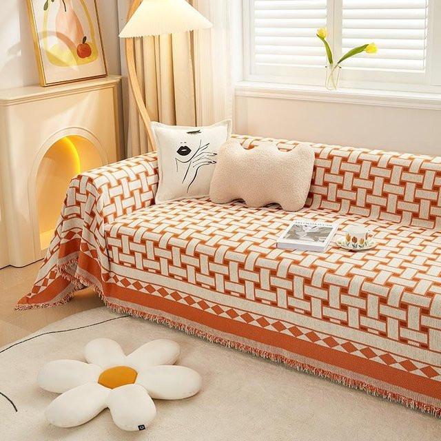 Super Six Chenille Sofa-Abdecktuch, universelle Sofa-Decke für alle Jahreszeiten, B/B: 180 x 130 cm - Bild 1