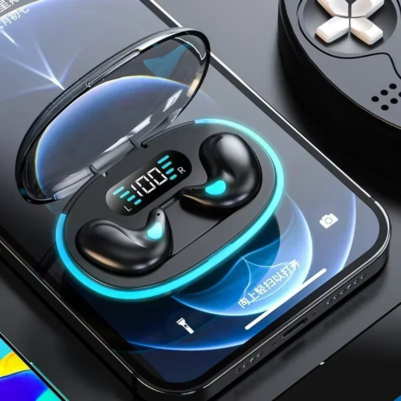 VIKEFON TWS Bluetooth Schlaf-Ohrhörer, kabellose Mini-Kopfhörer in Schwarz mit Mikrofon und HD-Anruf Funktion, wasserdicht und Stereo-Sound - Bild 6