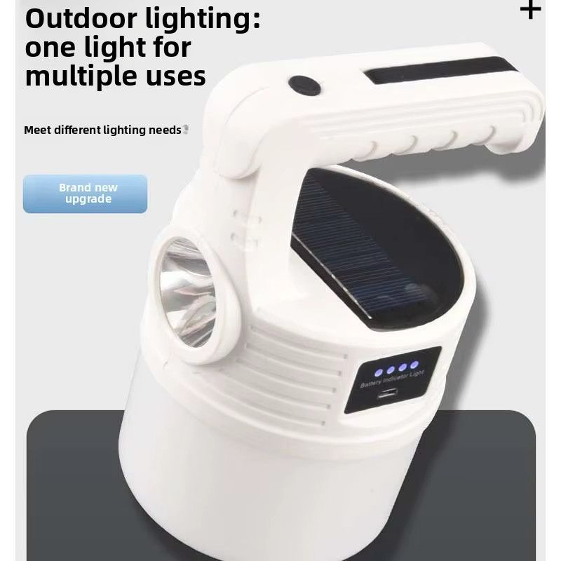 QHSPE Solar-Bubble-Licht wiederaufladbare Taschenlampe mit hoher Helligkeit für Camping und Nachtmärkte - Bild 2