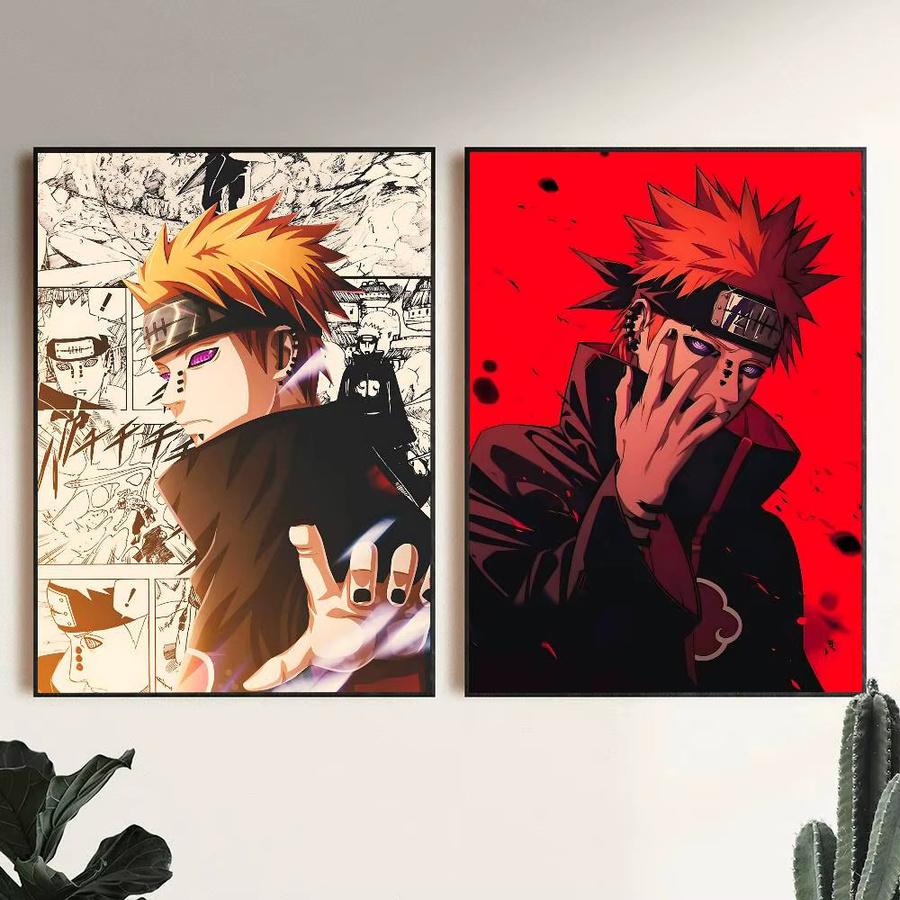 Vintage Naruto Anime Poster N-Nagato P-Pain Wandkunst aus Papier in Mehrfarbig, B: 15,0 cm, H: 15,0 cm - Bild 3