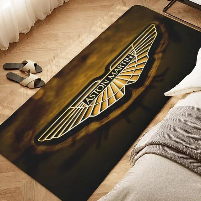 Karpetti Bodenteppich D-Aston D-Martin Veranda in Schwarz, rutschfest und waschbar, B/T: 40 x 120 cm - Bild 1