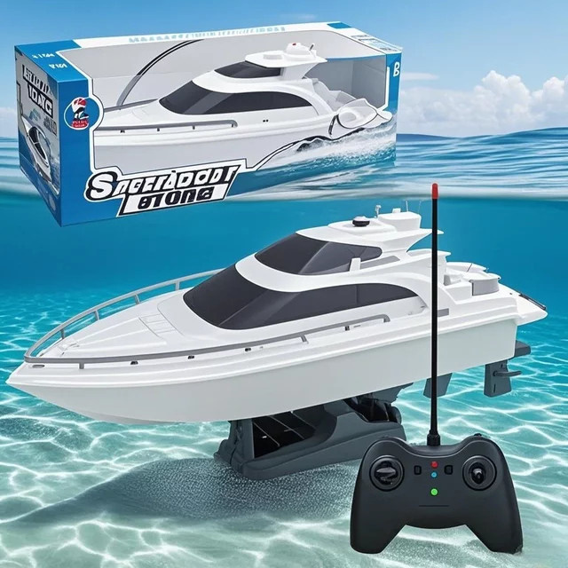 EVYVKV RC-Boot, wasserdichtes elektrisches Mini-Schiffsmodell, ab 3 Jahren - Bild 1