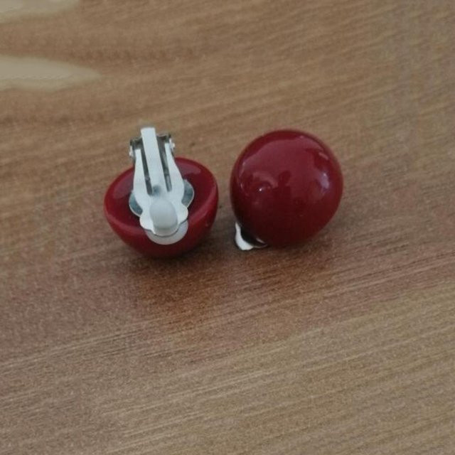 YULIN Fake Piercing Clip Ohrring, Harz, Messing, Damen, Bunt - Bild 1