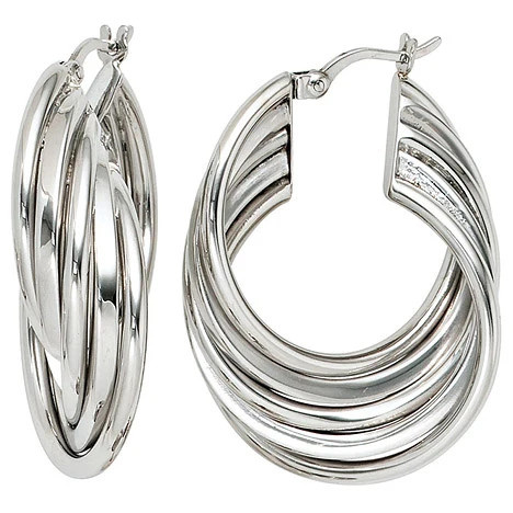 Colfem Creolen, 925 Sterling Silber, Unisex - Bild 1