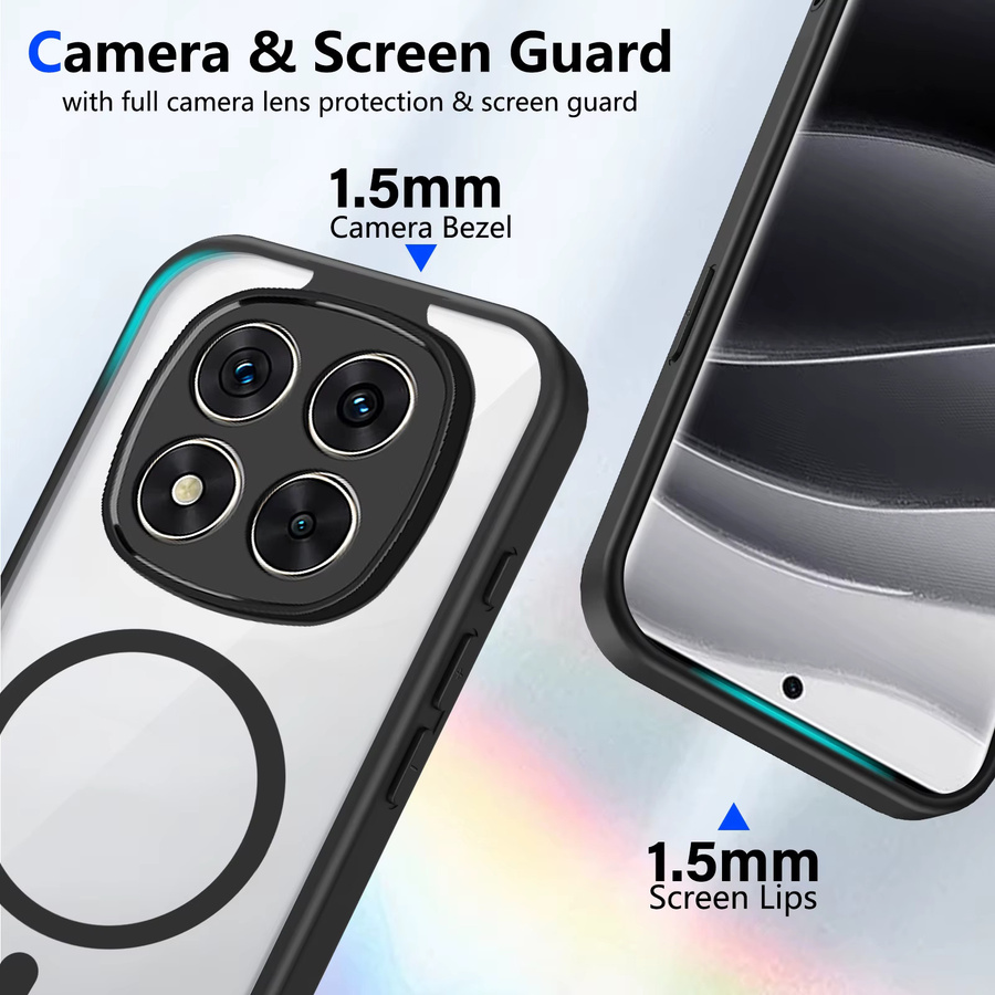 Xiaomi Magnet-Handyhülle für Redmi Note 15 Pro Plus und Redmi Note 15 Pro 4G 5G, transparent, stoßfest und kabelloses Laden unterstützt - Bild 3