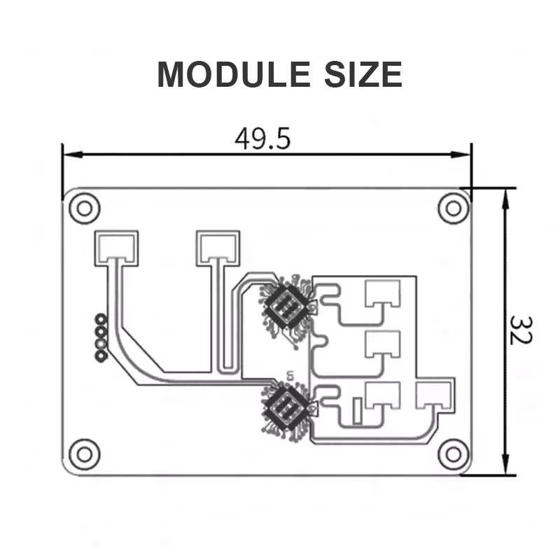 Hi-Link LD2460 Smart Home Präsenzsensor mit Menschlicher Anwesenheitserkennung und Abstand-Tracking in Grün - Bild 3