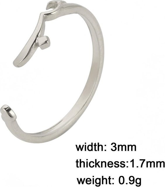 Ring Edelstahl, Gold, Herz, Damen - Bild 1