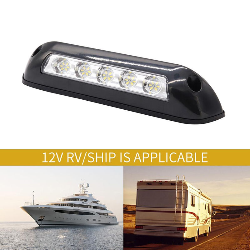 TOMTOP JMS LED Markisenbeleuchtung für Wohnmobil und Wohnwagen, 12V wasserdichte LED Lichtleiste in Schwarz mit kühlem Weiß, 6000 Lumen - Bild 2