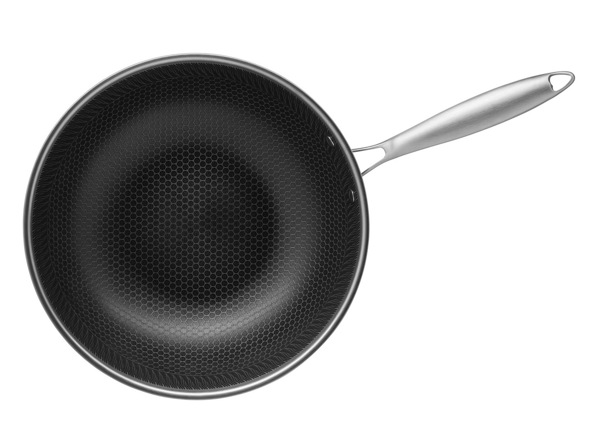 Mäser Wok Hestia Keramik aus Edelstahl in Silber und Schwarz, Durchmesser: 30 cm - Bild 4