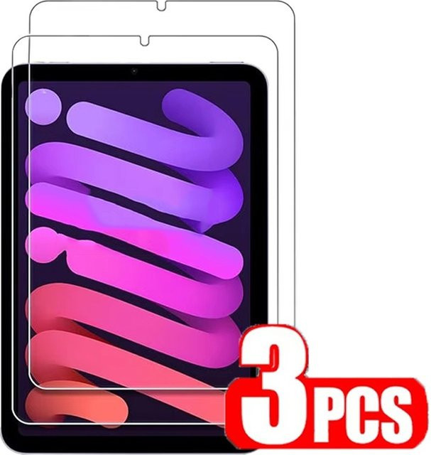 3 Stück HD Panzerglas Displayschutzfolie für Apple iPad Pro 11, iPad Air, iPad Mini 6 und iPad Generationen 5 bis 10 in Transparent - Bild 1