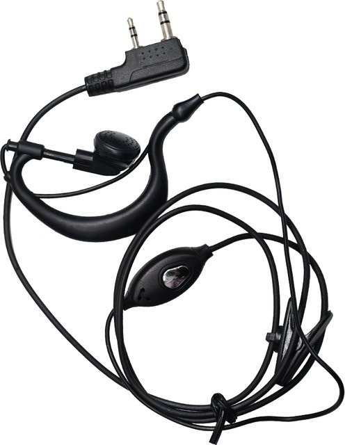 Baofeng Walkie Talkie Headset mit 2 Pin K Port, In-Ear Kopfhörer mit Mikrofon in Schwarz für BF-888S UV5R UV82 BFR5 Ham Radio - Bild 1