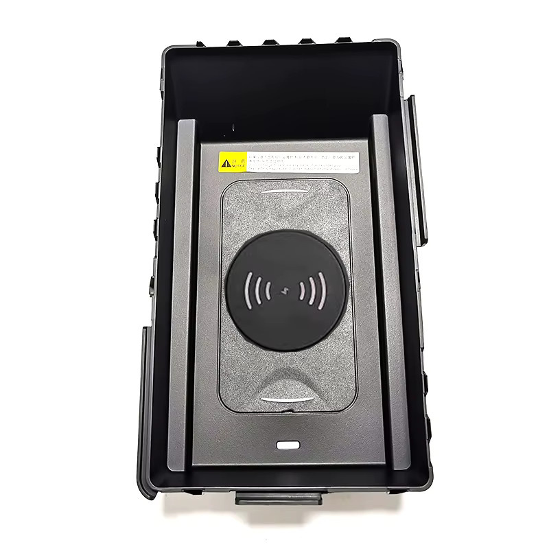 Carinway Kabelloses Auto-Ladegerät 15W Handy-Ladestation Ladehalterung für Skoda Kodiaq und Karoq, Schwarz - Bild 4