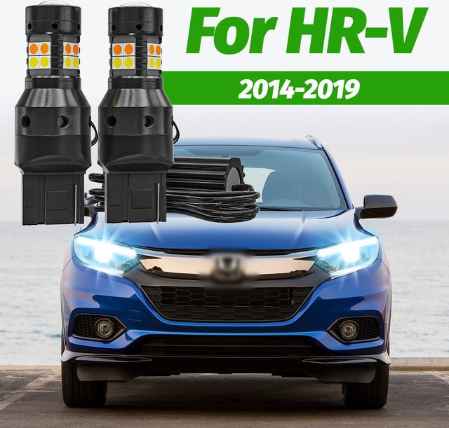 VENDY LED DRL Tagfahrlicht und Dual-Mode-Blinker Set in Schwarz für Honda HR-V 2014-2019 - Bild 1
