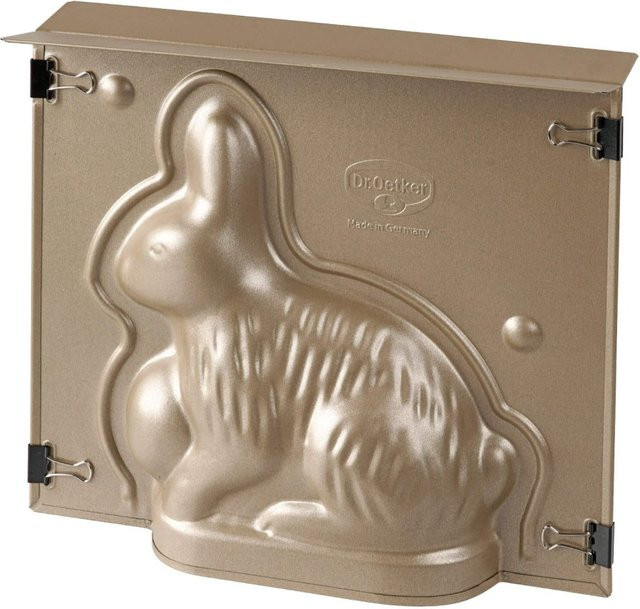Dr. Oetker Backform Hase Goldiges Ostern, beschichteter Stahl, Gold - Bild 1