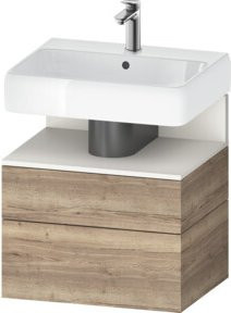 Duravit Waschtischunterschrank Qatego Weiß B/T/H: 59 x 47 x 59 cm mit 1 Kasten und 1 Auszug - Bild 1