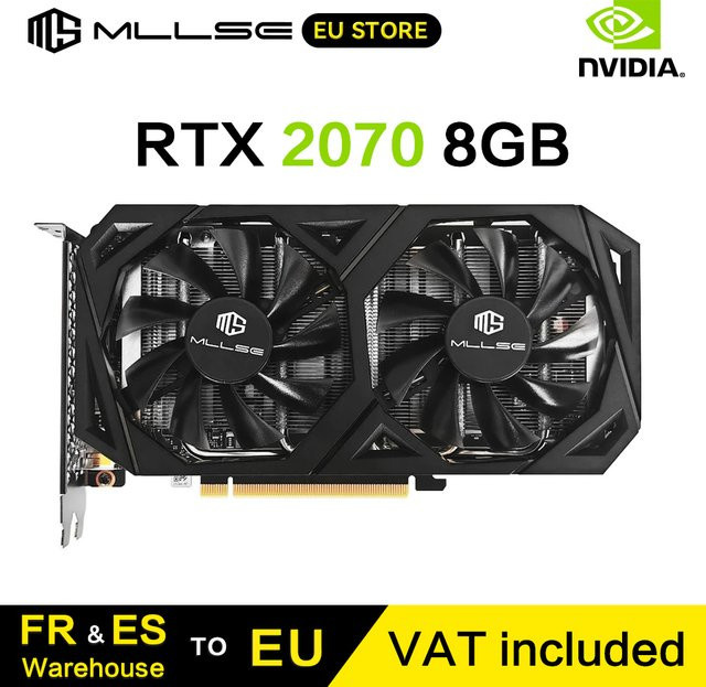 MLLSE RTX 2070 Gaming-Grafikkarte mit 8GB GDDR6, 256bit, PCI-E 3.0, Schwarz - Bild 1