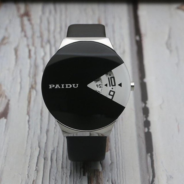 Childlike Time Armbanduhr, Digitaluhr, Quarz, Lederarmband, Schwarz, Unisex - Bild 1