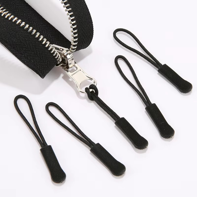 Reißverschluss Verlängerung Tags mit Zugschlaufe in Schwarz für Taschen und Outdoor-Ausrüstung - Bild 4