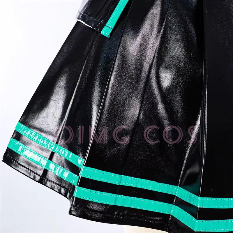 Mikuu Cosplay Dienstmädchen-Uniform Kostüme, Rollenspiel, Schwarz, Unisex - Bild 4