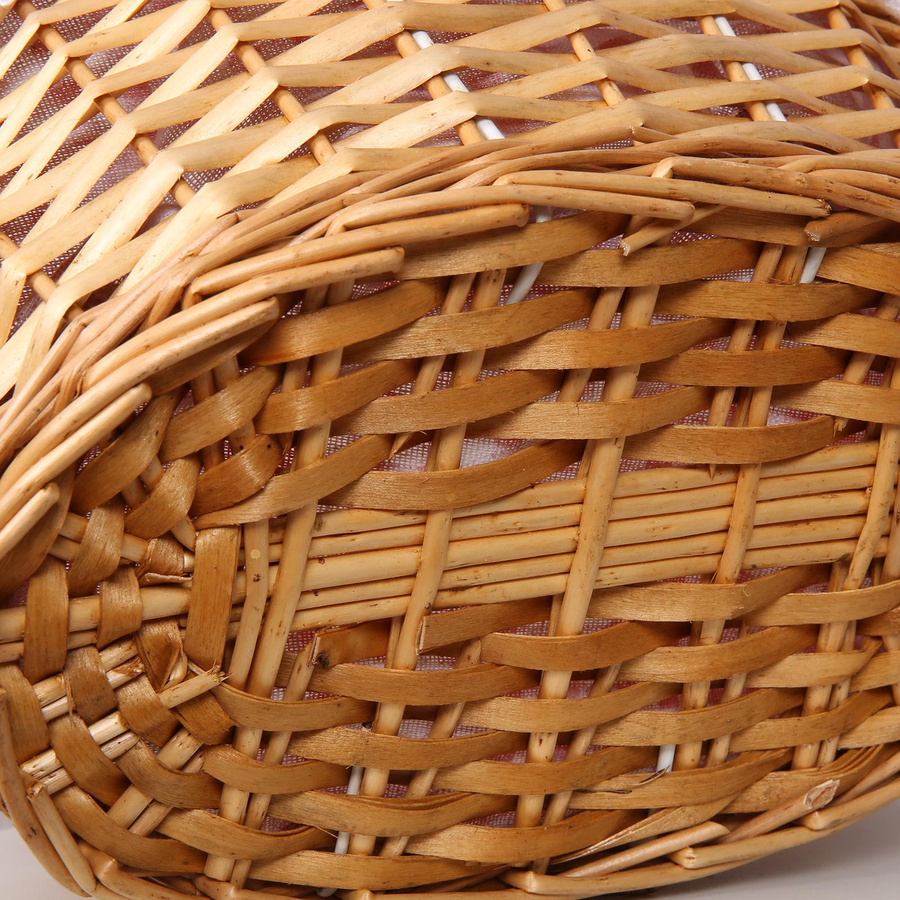 Mehrzweck-Tragekorb aus Rattan mit zwei Griffen von OutsideWorld in Naturgeflecht - Bild 2