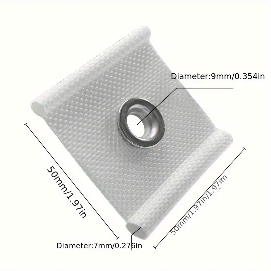 12 Stück robuste Nylon-Markisenhaken in Weiß für Wohnmobile zur Befestigung von Vorhängen, Wäscheleinen und Zelten für Rohrlöcher von 5/6 mm bis 7/8 mm - Bild 2