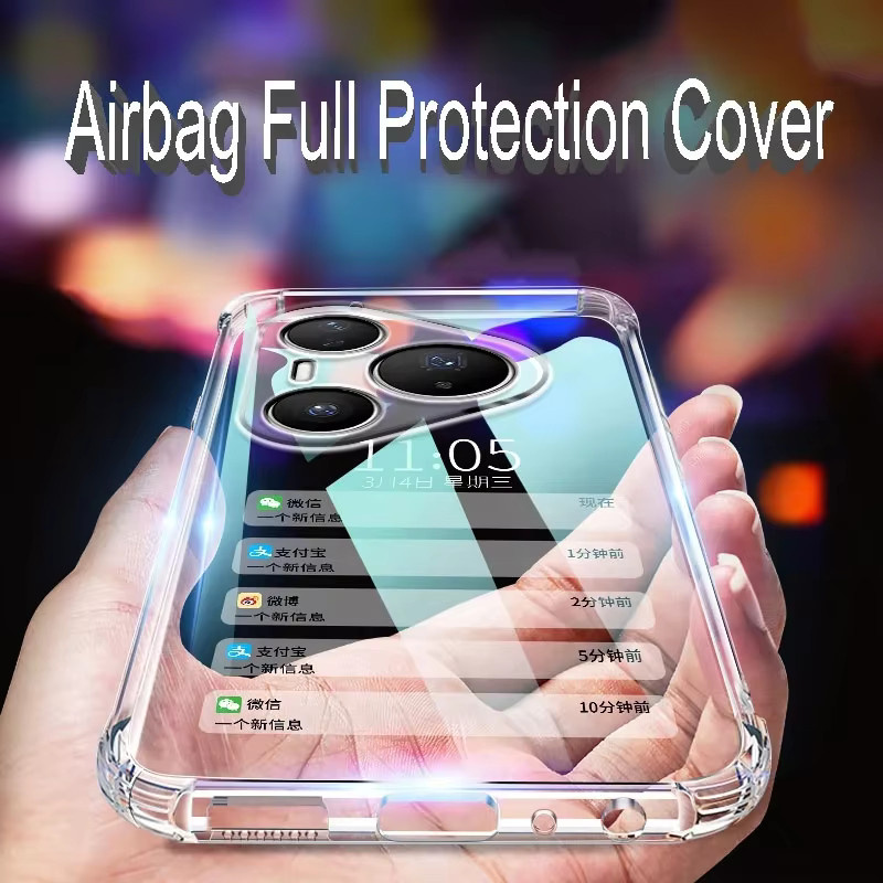 Transparente TPU Schutzhülle mit Anti-Fall-Schutz für Huawei Pura 80 Ultra, Pura 80 Pro und Pura 80 - Bild 3