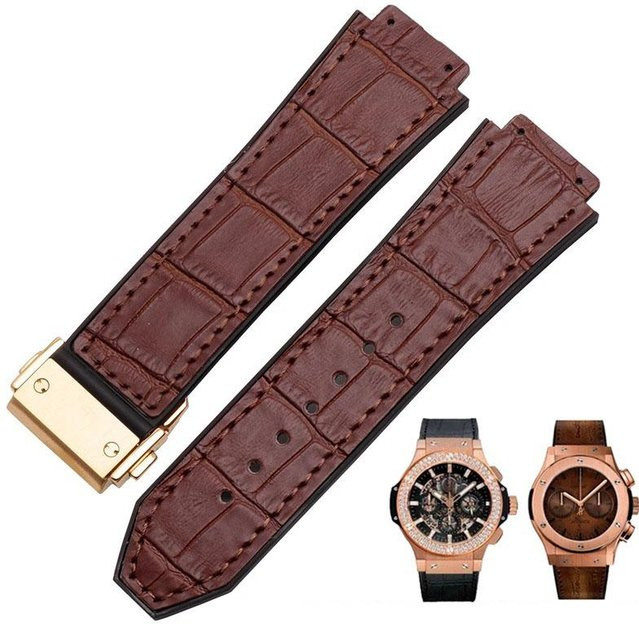 HUBLOT Uhrenarmband Leder, brown, Herren, 25mm*19mm - Bild 1