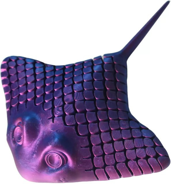Bionischer Manta Rochen als 3D-gedruckte Schreibtischdekoration aus Pflanzenfasern - Bild 1