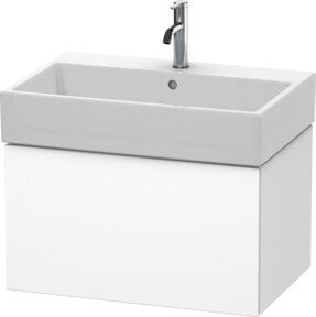 Duravit Waschtischunterschrank L-Cube in Weiß Matt, wandhängend, 1 Auszug, B/T/H: 68,4 x 45,9 x 39,4 cm - Bild 1
