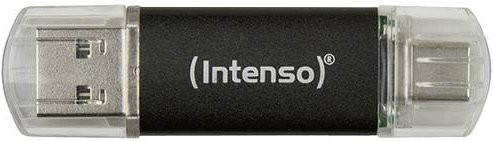 Intenso Twist Line USB-Stick 64 GB Anthrazit mit USB-A und USB-C - Bild 1
