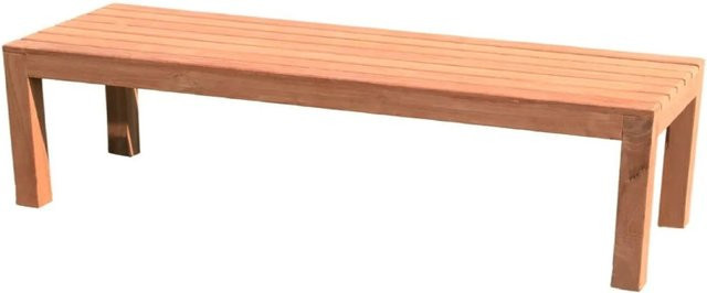 Lex Premium Teak Gartenbank in Braun, Breite: 180 cm, Tiefe: 40 cm, Höhe: 45 cm - Bild 1