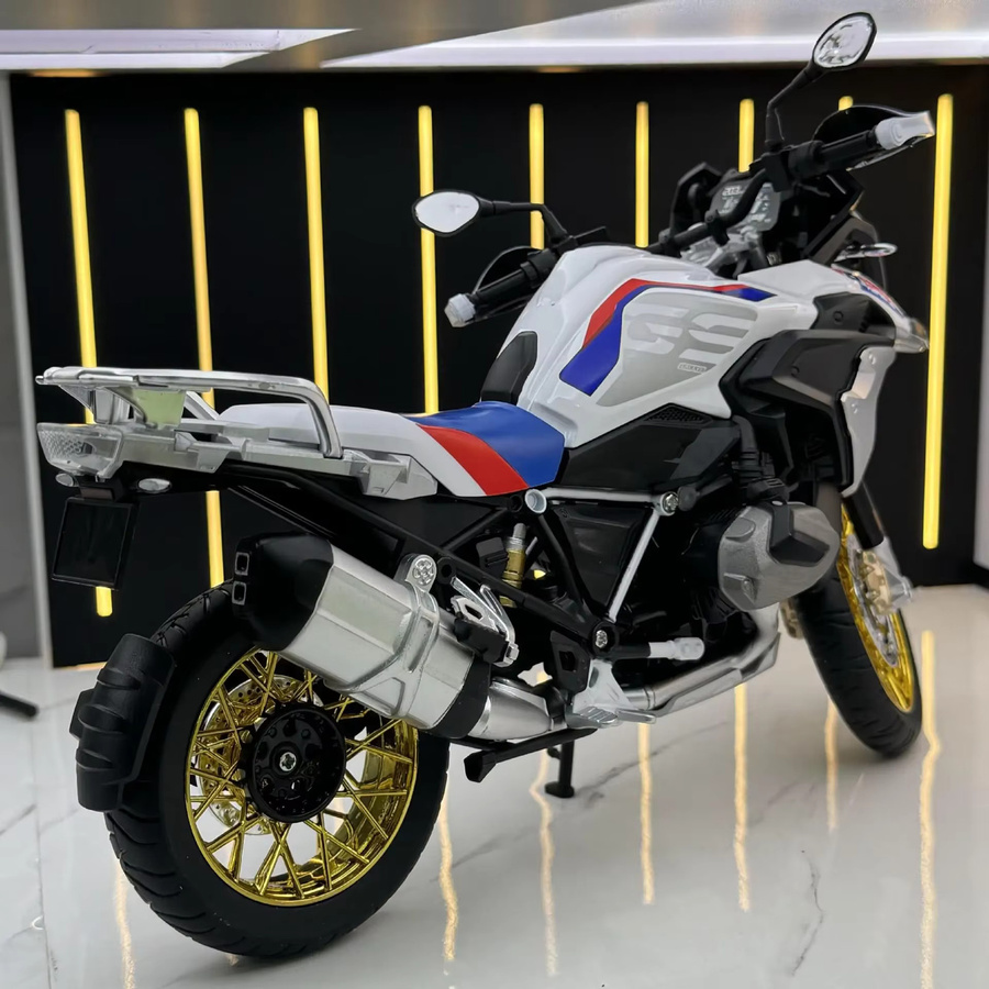 WELLY BMW R1250 GS Wasservogel Abenteuer, Modell Motorrad, 1:9, Metall, Weiß - Bild 4